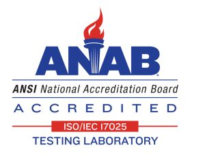 ANAB Symbol Accredited 17025 Testing Lab