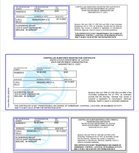 DEA Controlled Substances License